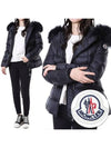 BOED logo patch fur belted women s padded jumper 1A00095 595FE 999 - MONCLER - BALAAN 1