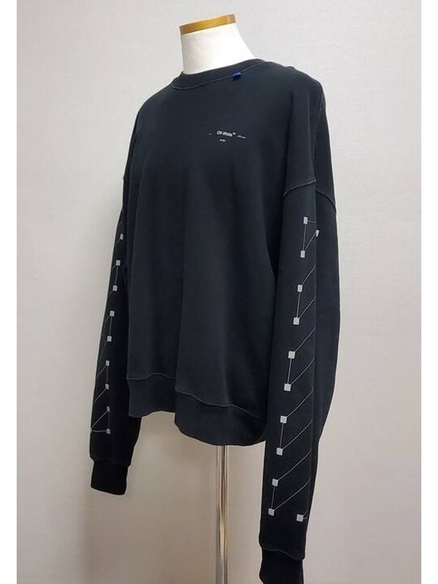 Backbone Arrow Sweatshirt Black M - OFF WHITE - BALAAN 2