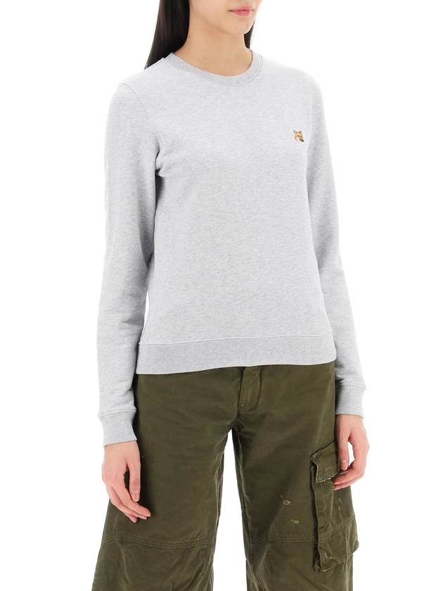 Fox Head Patch Regular Sweatshirt Grey - MAISON KITSUNE - BALAAN 3