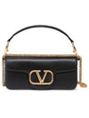 V logo leather shoulder bag B0K30ZXL - VALENTINO - BALAAN 2