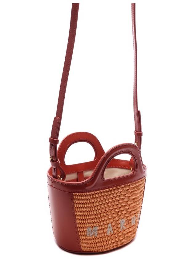 Rattan Micro Tropicalia Cross Bag Orange - MARNI - BALAAN 4