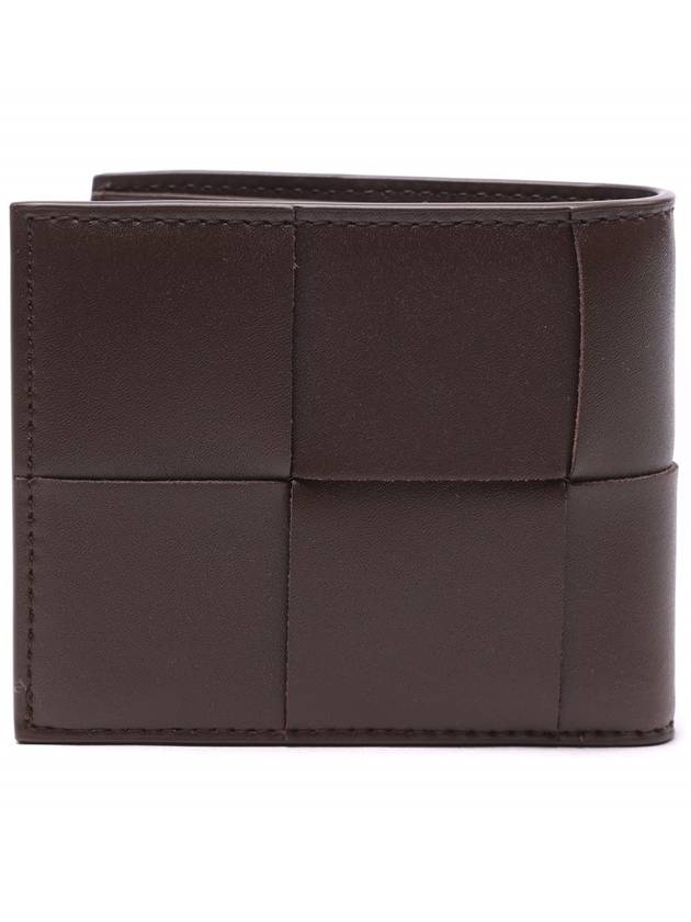 Intrecciato Coin Pocket Half Wallet Brown - BOTTEGA VENETA - BALAAN 5