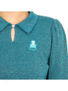 Eccrine puff sleeve knit polo emerald - MARK & LONA - BALAAN 10