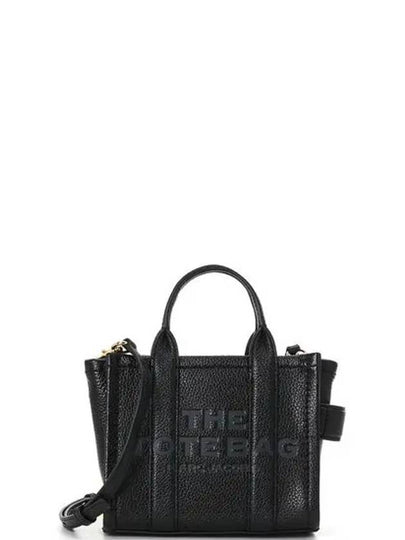 Mini Micro Leather Tote Bag Black - MARC JACOBS - BALAAN 2