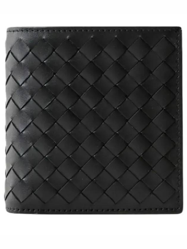 Intrecciato Small Folder Half Wallet Black - BOTTEGA VENETA - BALAAN 2