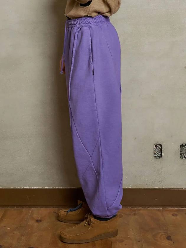 Dyed Dart Sweatpants Purple - UNALLOYED - BALAAN 4