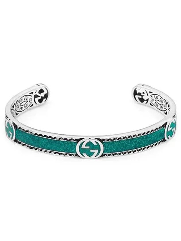 Interlocking G Bracelet YBA645570001 Green - GUCCI - BALAAN 2