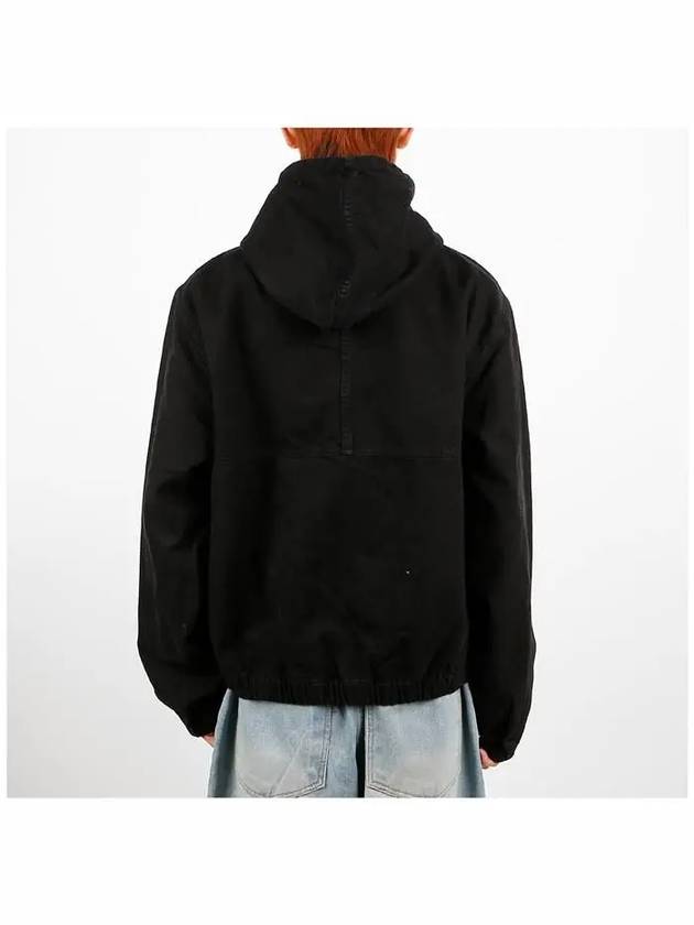 115757 C 0001 BLACK Unlined Canvas Work Jacket - STUSSY - BALAAN 4