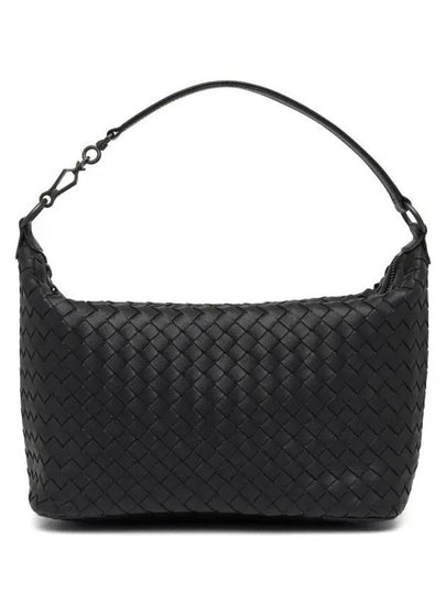 Women's Intrecciato Shoulder Bag Black - BOTTEGA VENETA - BALAAN 2