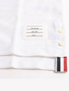 Textured Cotton Stripe Short Sleeve T-Shirt White - THOM BROWNE - BALAAN 5