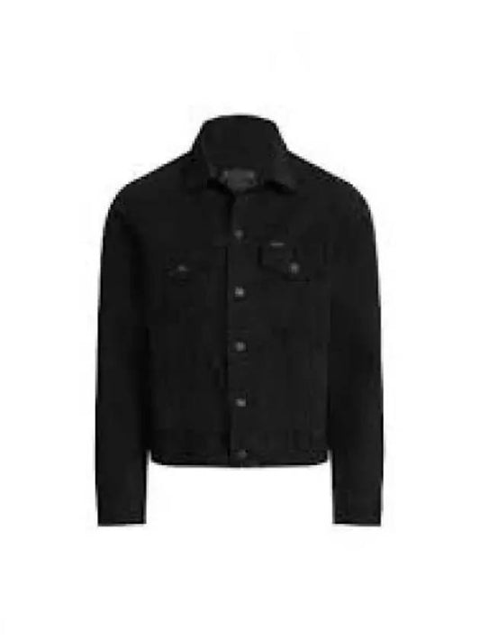 Savings Garment Dyed Denim Trucker Jacket Black - POLO RALPH LAUREN - BALAAN 1