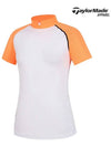 Color Block Punching High Neck Short Sleeve T-Shirt TWTHL6249 100 - TAYLORMADE - BALAAN 7