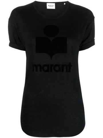 Short Sleeve T Shirt TS0004FA A1N09E 01BK Black - ISABEL MARANT - BALAAN 1