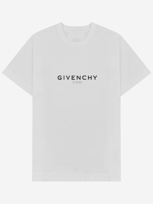 Reverse Oversized Short Sleeve T-Shirt White - GIVENCHY - BALAAN 2