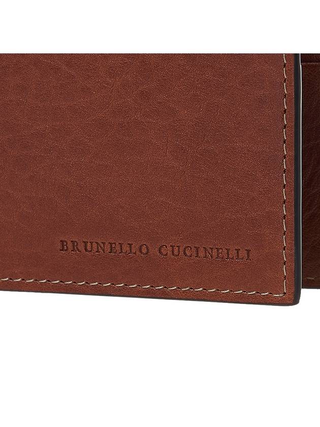 Full Grain Calfskin Billfold Halfwallet Brown - BRUNELLO CUCINELLI - BALAAN 7