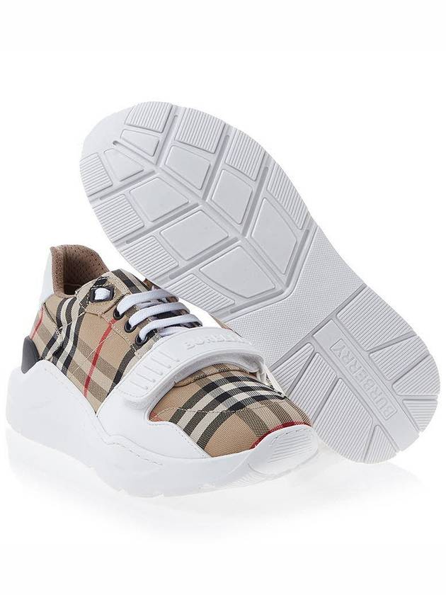 Vintage Check Suede Leather Sneakers Archive Beige - BURBERRY - BALAAN 6