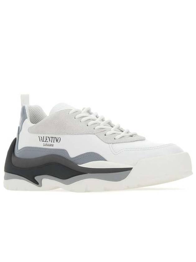 Gumboy Logo Low Top Sneakers White Charcoal - VALENTINO - BALAAN 6