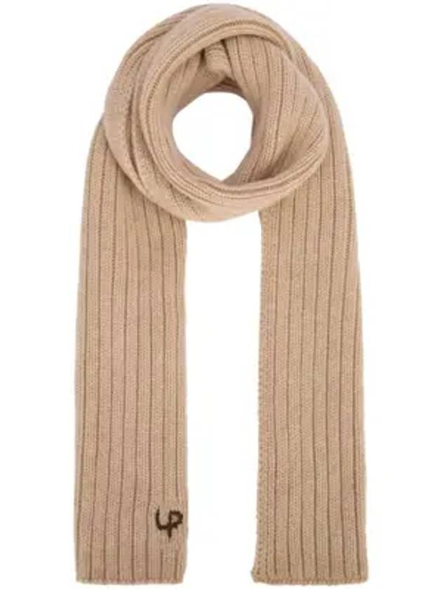 Rib Stitch LP Scarf Biscuit Melange - LORO PIANA - BALAAN 1