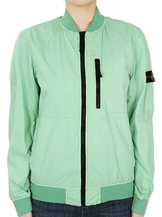 Kids Wappen Patch Bomber Jacket Mint - STONE ISLAND - BALAAN 2