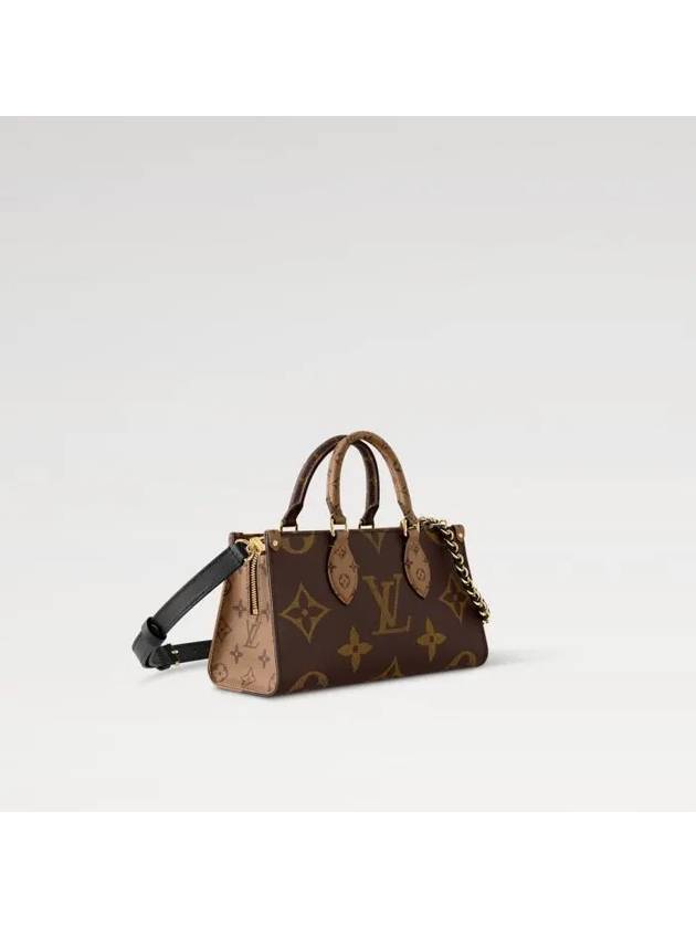 On The Go East West Chain Monogram Tote Bag Brown - LOUIS VUITTON - BALAAN 4