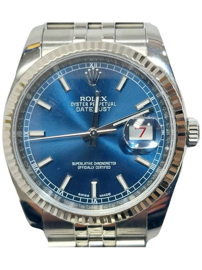 116234 Datejust 36 Blue Roulette Date Jubilee Hidden Men s Watch - ROLEX - BALAAN 2