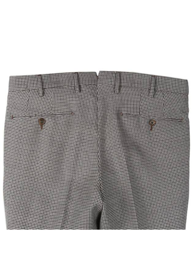 Super slim houndstooth check virgin wool pants - PT TORINO - BALAAN 4