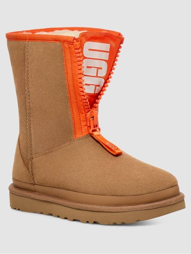 Classic short zip tape logo boots - UGG - BALAAN 2