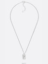 Plate Pendant Necklace Silver - DIOR - BALAAN 5