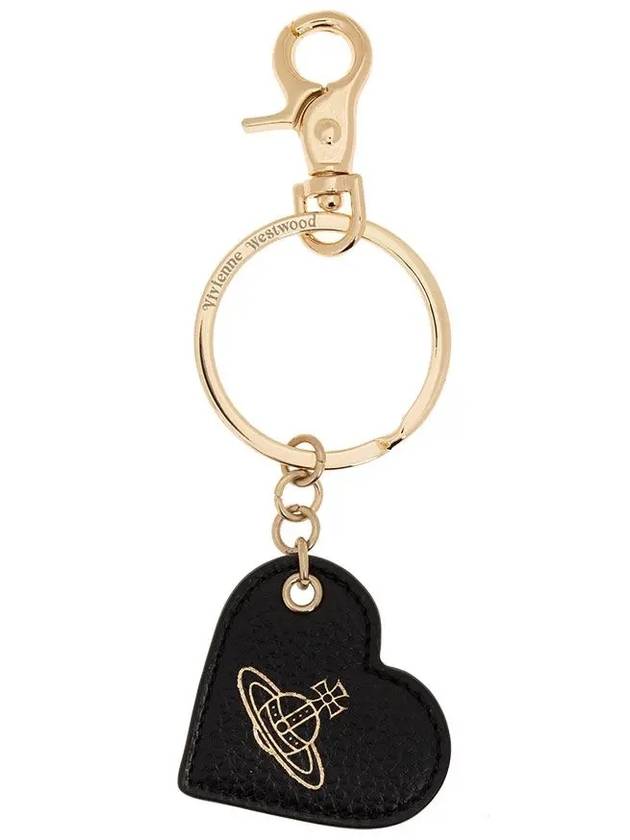 Grain Leather Heart Keyring Black - VIVIENNE WESTWOOD - BALAAN 2