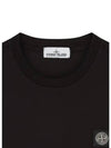 Logo Patch Short Sleeve T-Shirt Black - STONE ISLAND - BALAAN 5