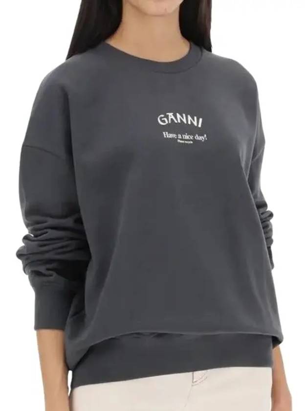 Isoli oversized sweatshirt T3885 490 - GANNI - BALAAN 3