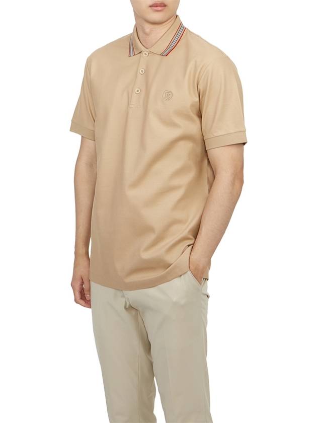 TB Embroidered Logo Polo Shirt Beige - BURBERRY - BALAAN 5