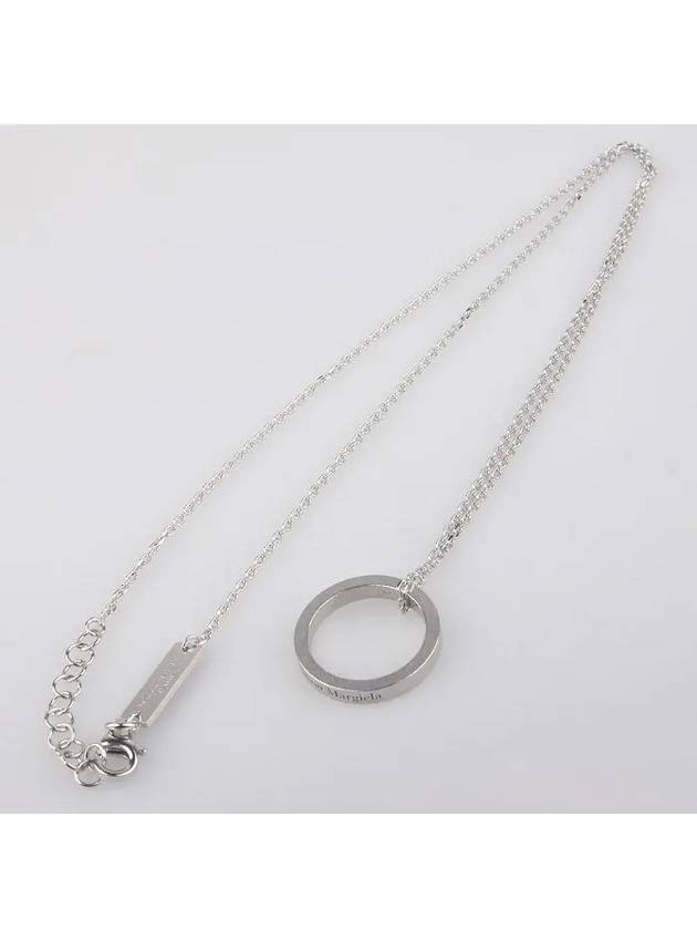 Ring Pendant Necklace Silver - MAISON MARGIELA - BALAAN 3