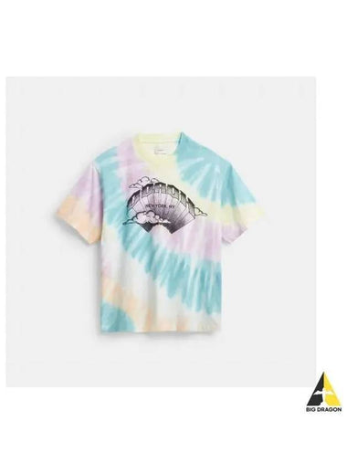 Tie dye crewneck t shirt CT750 SL4 - COACH - BALAAN 1