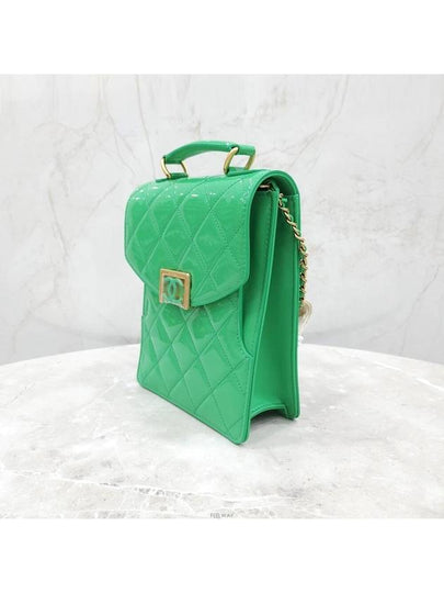 Lux You New Product Green Patent Small Flap Bag AS4180 - CHANEL - BALAAN 2