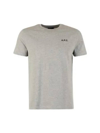 Wave Short Sleeve T-Shirt Heather Pale Grey - A.P.C. - BALAAN 2