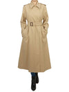 Giostra Virgin Wool Trench Coat Beige - MAX MARA - BALAAN 6