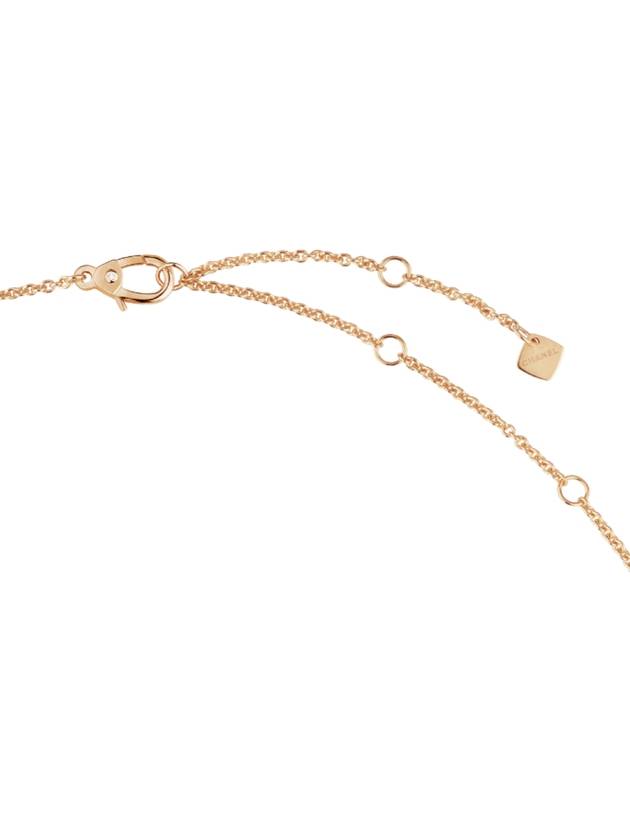 18K Coco Crush Diamond Necklace Beige Gold - CHANEL - BALAAN 3