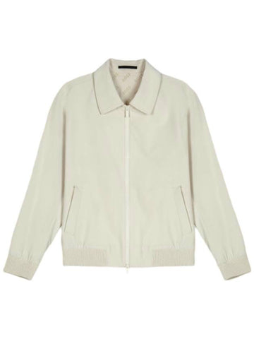 Performance Slim Fit Stretch Water-Resistant Fabric Jacket Ivory - HUGO BOSS - BALAAN 1