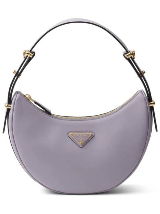 Arque Leather Shoulder Bag Wisteria - PRADA - BALAAN 1