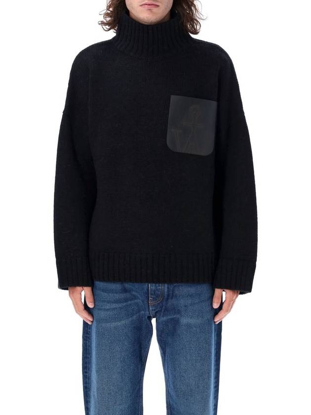 Leather Pocket Turtleneck Black - JW ANDERSON - BALAAN 2