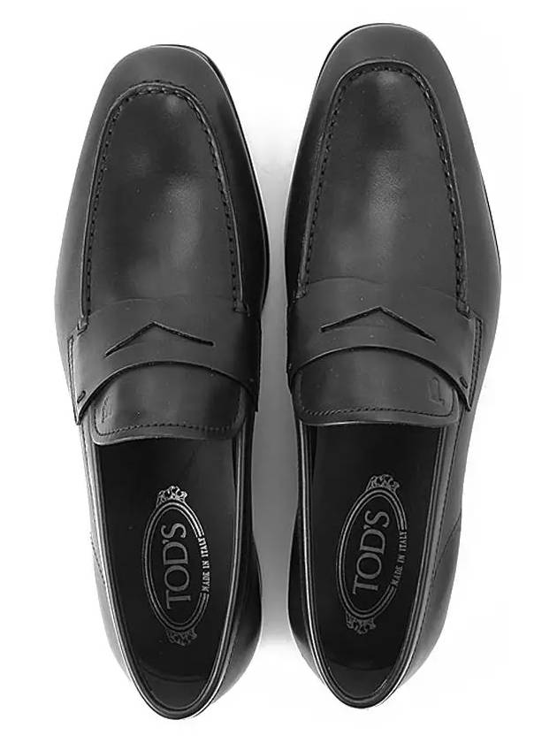 Men's Penny Leather Loafers Black - TOD'S - BALAAN 5