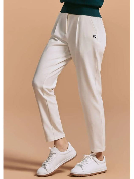 Women s soft touch one tuck tapered pants light beige - CLEVELAND GOLF - BALAAN 1