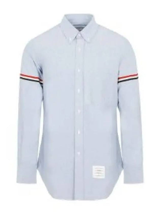 Armband Oxford Long Sleeve Shirt Light Blue - THOM BROWNE - BALAAN 2