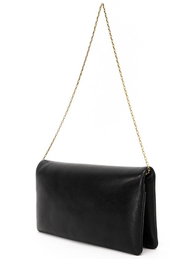 Calypso Lambskin Mini Shoulder Bag Black - SAINT LAURENT - BALAAN 5