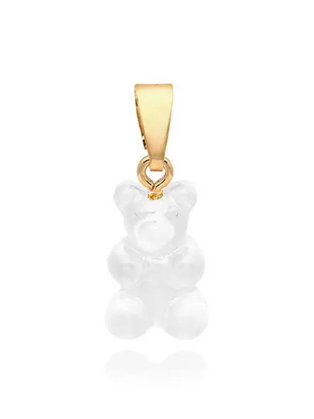 NOSTALGIA BEAR ICED CLASSIC CONNECTOR Ice Gold Pendant Charm - CRYSTAL HAZE - BALAAN 2