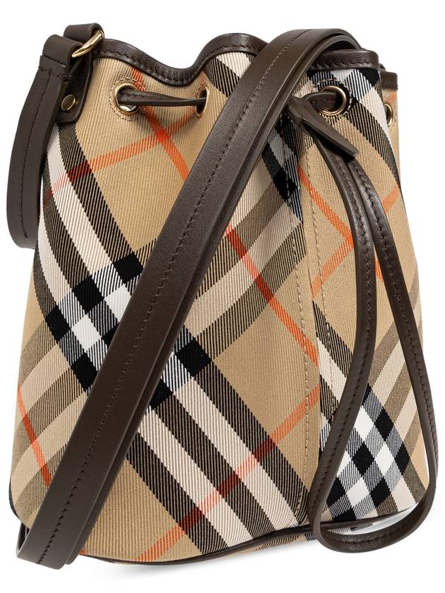 Check Bucket Bag Beige - BURBERRY - BALAAN 5