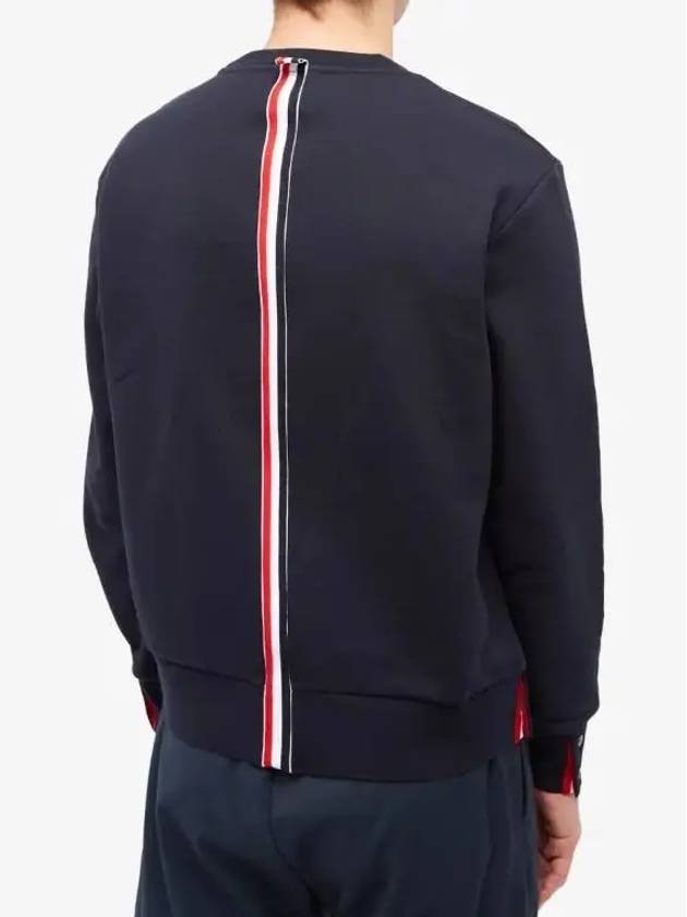 Center Back Stripe Crewneck Sweatshirt Navy - THOM BROWNE - BALAAN 2