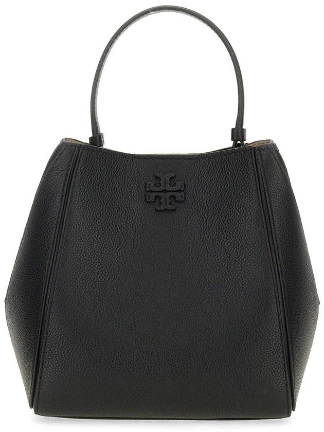 Mcgraw Logo Small Bucket Bag Black - TORY BURCH - BALAAN 2