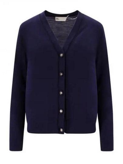 Simone Knit Cardigan Navy - TORY BURCH - BALAAN 2